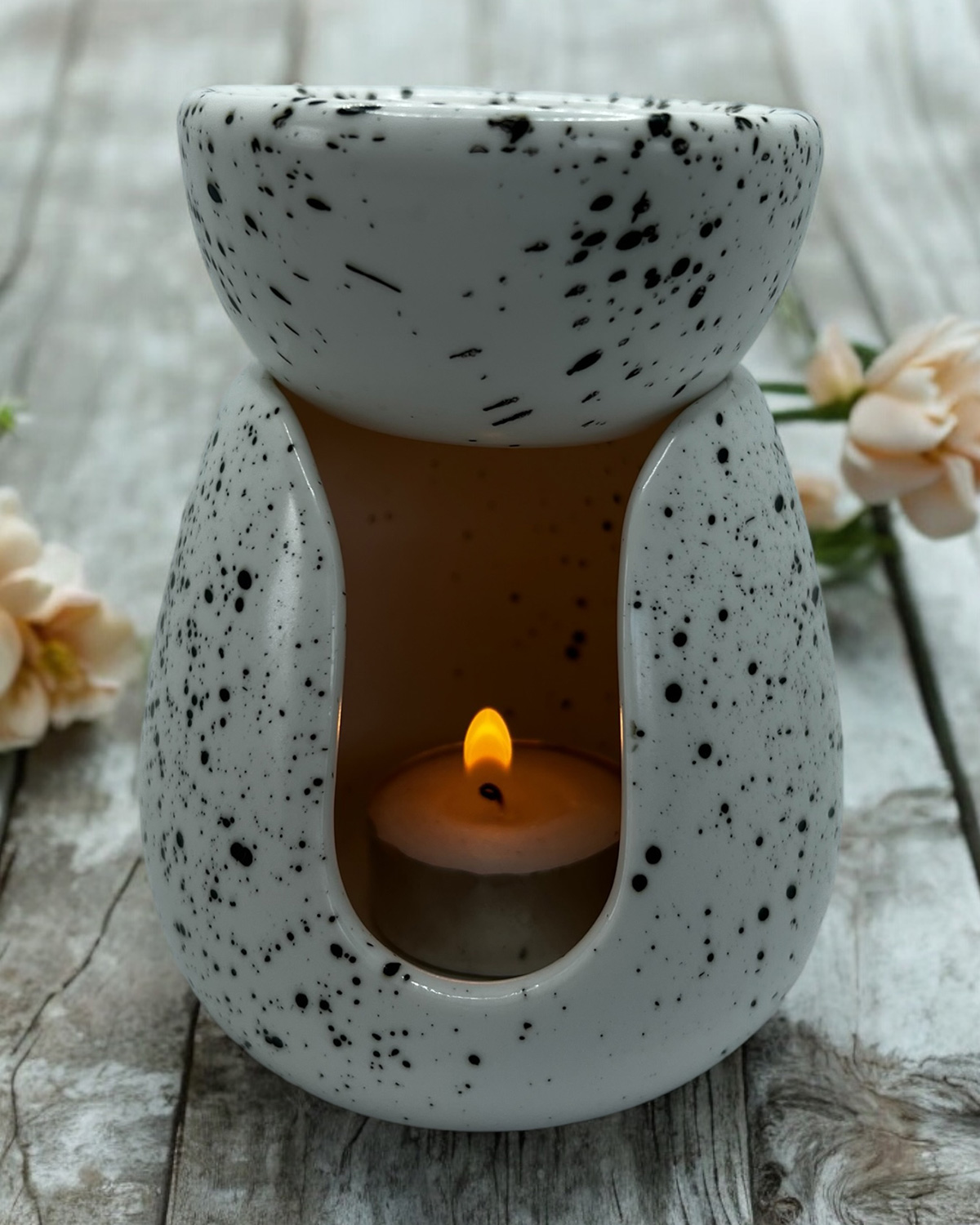 Ceramic Wax Melt Burner, Soft Speckles